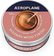 AEROPLANE - Beeswax Wood Finish - Easy to apply top coat for wood, sealer and wax-smooth finish, Matte Finish can be buffed to satin | 125 GM