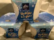 3 New Glade Starlight & Snowflakes 3 Wick Limited Edition Candles 6.8 Oz Each