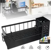 Kitchen Sink Rack Organizer Kitchen Sink Sponge Holder with Self-draining Tray