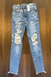 American Eagle Super High Rise Jegging - Next Level Stretch Size 4, 27 Waist