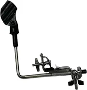 Frediuo Drum Mic Mount Clamp, Sturdy Microphone Drum Clamp Clip Mount, A
