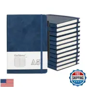 OnMove Notebooks Journal for Women Men 12 Pack Bulk Leather Hardcover with Pe