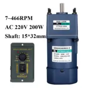 AC Reduction Gear Motor 15*32mm 200W Adjustable Speed Controller CWCCW Reducer