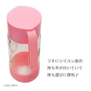 大賀屋 米奇 Hello Kitty KT 凱蒂貓 Skater 耐熱 玻璃瓶 水壺 水瓶（帶蓋）迪士尼 三麗鷗 正版