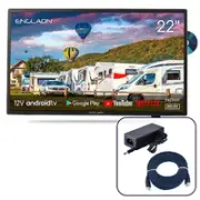 Englaon 22’’ Full HD Smart 12V TV With Built-in DVD Player & Chromecast & Bluetoot