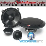 ROCKFORD FOSGATE R152-S 5.25" 80W RMS CAR COMPONENT SPEAKERS MYLAR TWEETERS NEW
