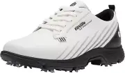 FitVille Wide Mens Golf Shoes Waterproof Lightweight Men Spiked...