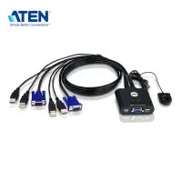 在飛比找樂天市場購物網優惠-【預購】ATEN CS22U 2埠USB VGA帶線式KVM