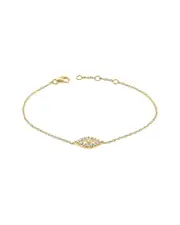Sabrina Designs 14K 0.24 ct. tw. Diamond Evil Eye Bracelet