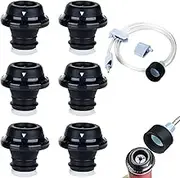 wine plugs Compatible with Deluxe Food VS-12 Vacuum Sealer,attachment hose for all sealing zipper bags, wine plugs, jar seals, vacuum sealing agents (6 wine plugs+1 setsattachment hose)