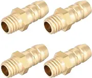 XYWHPGV Brass Fitting Connector Metric M6x1 Male to Barb Hose ID 6mm 4pcs(0c8d6 da87c e08dc d94af 72675 f2672