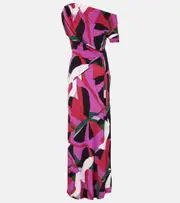 [Diane von Furstenberg] Diane von Furstenberg Eliana printed maxi dress AU 16 multicoloured