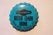 CROWN SEAL BOTTLE CAP SCHWEPPES BITTER LEMON DRINK c1960s in EXCELLENT CONDITION