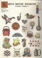 GRAPHWORKS LTD MINI MOTIF DESIGNS COUNTED CROSS STITCH PATTERN LEAFLET ©1984