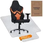 Ship Flat Carpet Floor Office Computer Work Chair Mat Useful Plastic 110x90cm