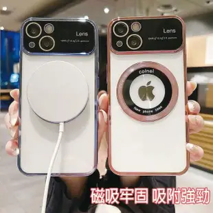【HongXin】iPhone 15 Pro max 6.7吋 一體鏡頭大視窗磁吸手機保護殼