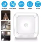 Motion Sensor Cabinet Light Battery Powered LED Night Light Kitchen Counter Lamp