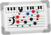 SWOOMEY Portable Music Whiteboard Erasable Writing Board with Magnetic Surface for Teaching Musical Notes and Practicing Handwriting