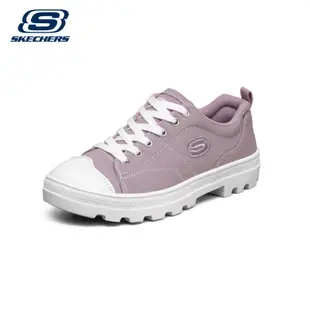 【精品 skechers 運動板鞋 一腳蹬懶人鞋 品牌折扣】Skechers斯凱奇STREET系列女士時尚復古休閒鞋紅色