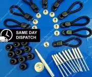 Bungee Loops Fitting Kit 70mm 10 pk - 4WD Bunji Tonneau Ute Marine Knob Loop