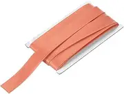 uxcell Double Fold Bias Tape for Sewing 1 Inch x 12 Yards Satin Pre-fold Continuous Binding Tape for Seaming Quilting Hemming Binding DIY Crafts, Light Red