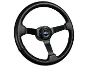 1994-2004 Ford Mustang SN95 6-Bolt Black Leather Steering Wheel Kit, Blue Oval (for: Ford)