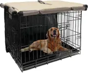 42 Inch Dog Crate Cover Dog Kennel Cover, Large XL Dog Crate for Large Dogs W...