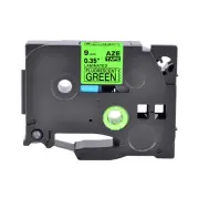 1PK Black on Fluo Green Label Tape TZ-D21 0.35" For Brother P-Touch PT-1100/2030