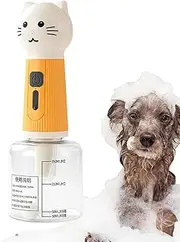 Dog Soap Sprayer, Electric Dog Bath Sprayer USB Charging, Automatic Cleaning Foam Machine Pet Bath Supplies for Washing Home Family Daily Deck Garden Walking Outdoor Travel Backyard