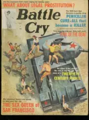 MAG: BATTLE CRY OCT 1963-PIRATES-WOMEN VS. COMMIE TANK COVER VG/FN