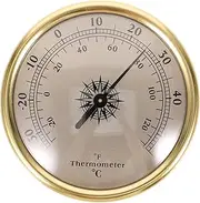 HYTROVE Wall Mount Analog Temperature Gauge Accurate Indoor Thermometer for Home Weather Display No Battery Required Durable Design