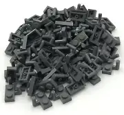Lego 100 New Dark Bluish Gray Plates Modified 1 x 2 with Bar Arm Up Horizontal