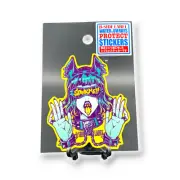 Quirky Fun Japan Sticker Spank Me Bondage Chains Handcuffs Decal B-Side Label