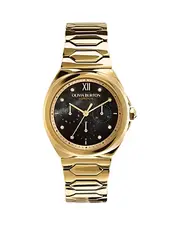 Olivia Burton Lustre Watch, 36mm Black/Gold