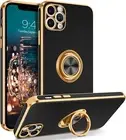For iPhone 11/Pro/Pro Max Golden Ring Shockproof Heavy Duty Rugged Case Cover