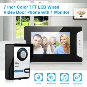 7" Monitor Video Door Phone Doorbell Intercom Home Entry Security System Camera
