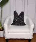 Authentic Black/off White MudCloth Throw Pillow Cover/Cushion/Bogolan Pillow