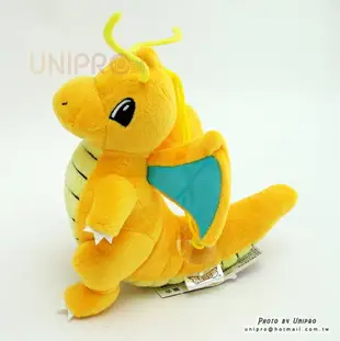 【UNIPRO】神奇寶貝 XY 快龍 Dragonite 19公分 絨毛娃娃 玩偶 吸盤吊飾 禮物 正版授權 寶可夢 Pokemon Go 龍系精靈