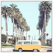 Rayell 60cm Floating Wall Frame Stretched Canvas Artwork California Van Decor