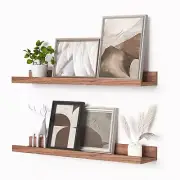 Picture Ledge Shelf, Floating Shelves Set of 2, 24 Inches Picture Shelf for Wall