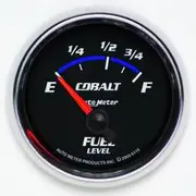 Autometer Cobalt Fuel Level Gauge Electric - 73 - 10 Ohm, 2 1/16 Inch, Short Sweep, AU6115
