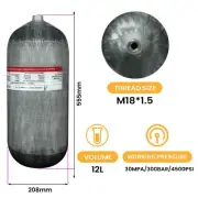 TUXING 4500Psi Carbon Fiber Air Tank 12L High Pressure Composit Diving Cylinder