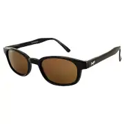 MotoFrames MF Lockdown Motorcycle Riding Sunglasses Black Frames Dark Brown