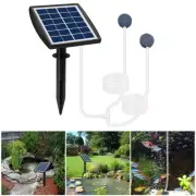 Solar Powered Oxygenator Air Pump Oxygen Aerator Fish Pond Pool to Day/Night *