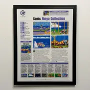 2002 SONIC Mega Collection Poster - Authentic GameCube Preview - Video Game Art