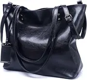 JUNMIN Ladies Solid Color Messenger Fashion Handbag Shoulder Bag (Color : Black)