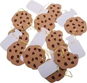 GETAJGHSD Baby Shower Banner Cookie Milk Theme Baby Bunting Flags Happy Birthday Sign Sturdy Paper Backdrop Decorative for Boys Girls