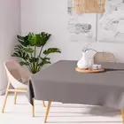 ALIX Grey Square Stain Resistant Tablecloth 180X180 Cm