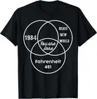 YOU ARE HERE Brave New World 1984 Fahrenheit 451 T-Shirt Gift S-4XL