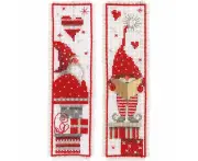 Vervaco CHRISTMAS GNOMES Bookmarks Counted Cross Stitch Kit PN-0165984